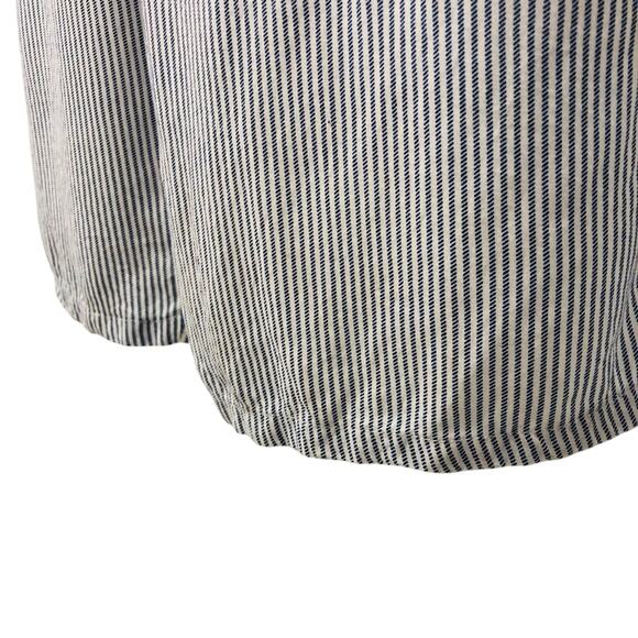 Japna Trendy Blue White Stripe Jumpsuit Dainty Embroidery Wide Leg Palazzo Style - Picture 10 of 16